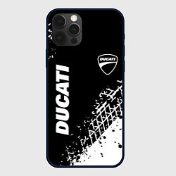 Чехол iPhone 12 Pro Ducati - следы от шин