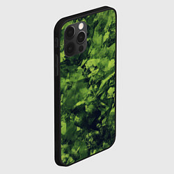 Чехол для iPhone 12 Pro Камуфляж армейский зеленый, цвет: 3D-черный — фото 2