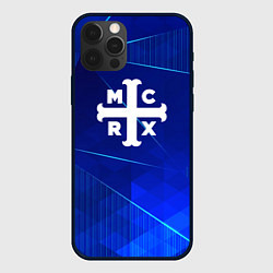 Чехол для iPhone 12 Pro My Chemical Romance blue poly, цвет: 3D-черный