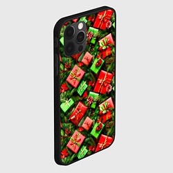 Чехол для iPhone 12 Pro Новогодние подарки в коробках, цвет: 3D-черный — фото 2