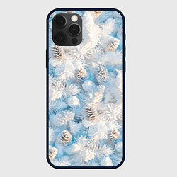 Чехол iPhone 12 Pro Мороз и солнце - еловые шишки