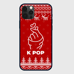 Чехол iPhone 12 Pro Новогодний K Pop с оленями