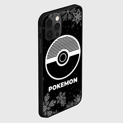 Чехол для iPhone 12 Pro Снежный Pokemon, цвет: 3D-черный — фото 2