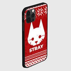 Чехол для iPhone 12 Pro Новогодний Stray, цвет: 3D-черный — фото 2