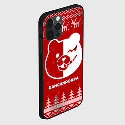 Чехол для iPhone 12 Pro Новогодний Danganronpa с оленями, цвет: 3D-черный — фото 2