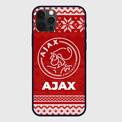 Чехол для iPhone 12 Pro Новогодний Ajax, цвет: 3D-черный