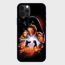 Чехол для iPhone 12 Pro Звездные войны - Месть ситхов, цвет: 3D-черный