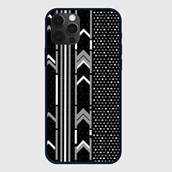 Чехол iPhone 12 Pro Закулисье чёрно-белое