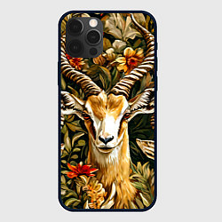 Чехол для iPhone 12 Pro Газель, цвет: 3D-черный