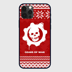 Чехол iPhone 12 Pro Новогодний Gears of War