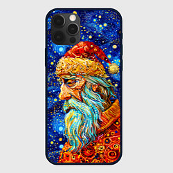 Чехол iPhone 12 Pro Santa Claus: pop-art-brut-nouveau pointillism