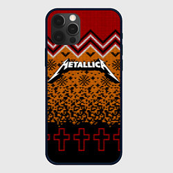 Чехол iPhone 12 Pro Metallica christmas ugly sweater