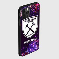 Чехол для iPhone 12 Pro Праздничный West Ham, цвет: 3D-черный — фото 2