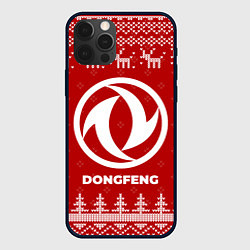 Чехол iPhone 12 Pro Новогодний Dongfeng с оленями