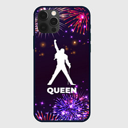 Чехол для iPhone 12 Pro Праздничный Queen, цвет: 3D-черный