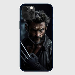 Чехол для iPhone 12 Pro Хью Джекман - росомаха, цвет: 3D-черный