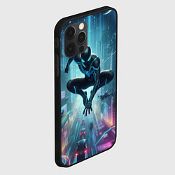 Чехол для iPhone 12 Pro Spider-man in the neon metropolis, цвет: 3D-черный — фото 2