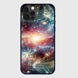 Чехол для iPhone 12 Pro Космическая туманность, цвет: 3D-черный
