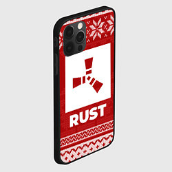 Чехол для iPhone 12 Pro Новогодний Rust, цвет: 3D-черный — фото 2