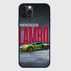 Чехол iPhone 12 Pro Итальянский гиперкар Lambo Aventador