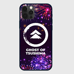 Чехол iPhone 12 Pro Праздничный Ghost of Tsushima