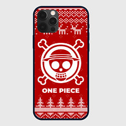 Чехол iPhone 12 Pro Новогодний One Piece с оленями