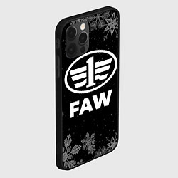 Чехол для iPhone 12 Pro Снежный FAW, цвет: 3D-черный — фото 2