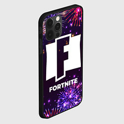 Чехол для iPhone 12 Pro Праздничный Fortnite, цвет: 3D-черный — фото 2