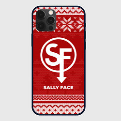 Чехол для iPhone 12 Pro Новогодний Sally Face, цвет: 3D-черный