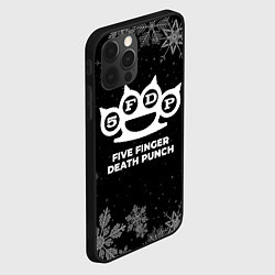 Чехол для iPhone 12 Pro Снежный Five Finger Death Punch, цвет: 3D-черный — фото 2