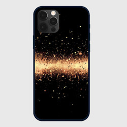 Чехол iPhone 12 Pro Огненные искры на черном
