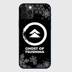 Чехол iPhone 12 Pro Снежный Ghost of Tsushima