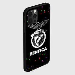 Чехол для iPhone 12 Pro Benfica конфети, цвет: 3D-черный — фото 2