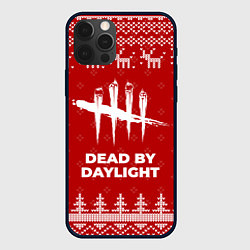 Чехол iPhone 12 Pro Новогодний Dead by Daylight с оленями