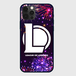 Чехол для iPhone 12 Pro Праздничный League of Legends, цвет: 3D-черный