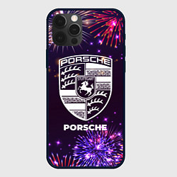 Чехол iPhone 12 Pro Праздничный Porsche