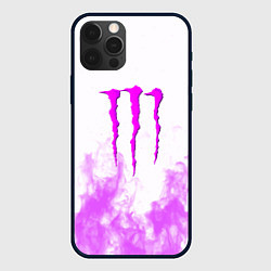 Чехол для iPhone 12 Pro Monster energy neon flame, цвет: 3D-черный