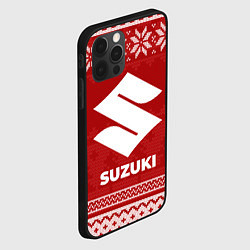 Чехол для iPhone 12 Pro Новогодний Suzuki, цвет: 3D-черный — фото 2