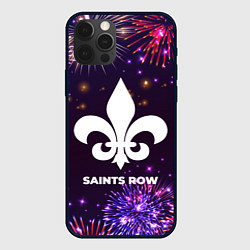 Чехол для iPhone 12 Pro Праздничный Saints Row, цвет: 3D-черный
