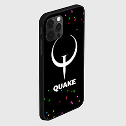 Чехол для iPhone 12 Pro Quake конфети, цвет: 3D-черный — фото 2