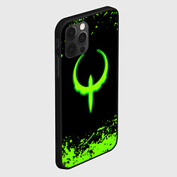 Чехол для iPhone 12 Pro Quake кислотные краски, цвет: 3D-черный — фото 2