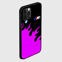 Чехол для iPhone 12 Pro BMW flame, цвет: 3D-черный — фото 2