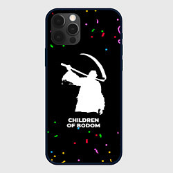 Чехол для iPhone 12 Pro Children of Bodom конфети, цвет: 3D-черный