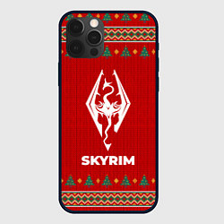 Чехол iPhone 12 Pro Skyrim new year