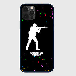 Чехол для iPhone 12 Pro Counter Strike конфети, цвет: 3D-черный