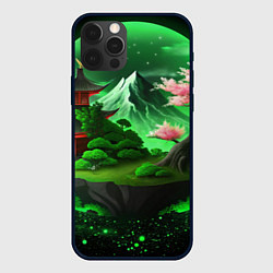 Чехол iPhone 12 Pro Green nature Japan