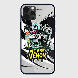 Чехол iPhone 12 Pro Rick-Venom and Morty - meme