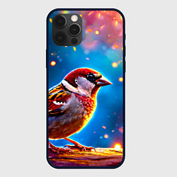 Чехол iPhone 12 Pro Воробей искристый