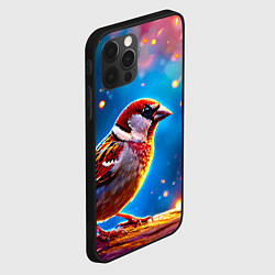 Чехол для iPhone 12 Pro Воробей искристый, цвет: 3D-черный — фото 2