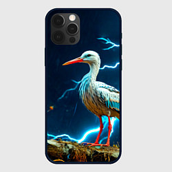 Чехол iPhone 12 Pro Аист и гроза